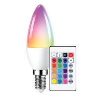 BESK LED spuldze 6W C37 E14 3000k RGB ar pulti BESK ( 4750959119921 ) apgaismes ķermenis
