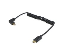 Equip USB Kabel 2.0 C - C wink. St/St  1.00m 3A 480Mbps  sw ( 128889 128889 128889 ) USB kabelis