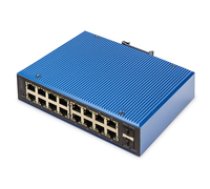 Switch Digitus Gigabit Ethernet PoE Ind. 16+2 ( DN 651159 DN 651159 DN 651159 ) datortīklu aksesuārs