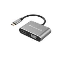 CONCEPTRONIC Dock USB-C -HDMI VGA USB3.0 100WPD   0.15m gr ( DONN16G DONN16G DONN16G ) dock stacijas HDD adapteri
