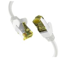 M-CAB CAT6A WHITE 0.50M PATCH CORD RJ45 S/FTP LSZH 10GBIT CU LAN ( EC020200018 ) tīkla kabelis