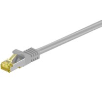 Goobay RJ45 Patch Cord with CAT 7 Raw Cable 91585 Cat 6 S/FTP (PiMF) Grey 1 m ( 91585 ) tīkla kabelis