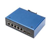 Switch Digitus Gigabit Ethernet PoE Industrial 4+2 ( DN 651155 DN 651155 DN 651155 ) datortīklu aksesuārs