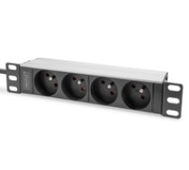 DIGITUS 1U Aluminum PDU 254mm 10in ( DN 95418 FR DN 95418 FR DN 95418 FR ) nepārtrauktas barošanas avots UPS