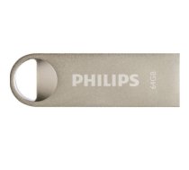 PHILIPS USB 2.0 Flash Drive Moon Vintage 64GB ( FM64FD160B FM64FD160B/00 ) USB Flash atmiņa