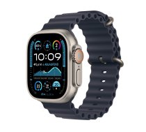 Apple Watch Ultra 2 49mm GPS+4G Titan Ocean Armband Natural/Navy ( MX4D3FD/A MX4D3DH/A MX4D3EL/A MX4D3RB/A MX4D3UL/A MX4D3WB/A ) Viedais pulkstenis smartwatch