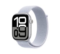 Apple Watch Series 10 Aluminiumgehause (GPS + Cellular) 46mm Silber (Sport Loop blaue Wolke) ( MWY23QF/A )
