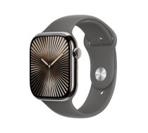 Apple Watch Series 10 Titan Natur (GPS + Cellular) 46mm (Sportarmband steingrau) S/M ( MWY93QF/A )