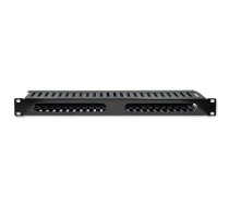 Qoltec Cable organizer for 19inches RACKs 24ports 54514 ( 5901878545141 54514 ) Serveru aksesuāri