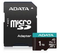 Micro SD PremierPro 1TB UHS1 U3 V30 100/85 MB/s + adapter ( AUSDX1TUI3V30SA2 RA1 AUSDX1TUI3V30SA2 RA1 AUSDX1TUI3V30SA2 RA1 ) atmiņas karte