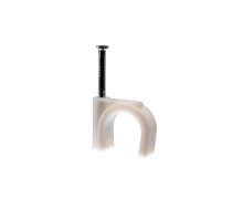 Kabelklipsis 10mm balts (100) 1gb ( 4335237 H.7008A )