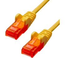 ProXtend ProXtend U/UTP CAT6 PVC AWG 26 CCA Yellow 30CM ( V 6UTP 003Y V 6UTP 003Y ) tīkla kabelis