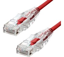 ProXtend ProXtend Slim U/UTP CAT6 LSZH AWG 28 Red 0.5M ( S 6UTP 005R S 6UTP 005R ) tīkla kabelis