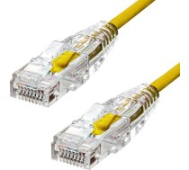 ProXtend ProXtend Slim U/UTP CAT6 LSZH AWG 28 Yellow 25CM ( S 6UTP 0025Y S 6UTP 0025Y ) tīkla kabelis