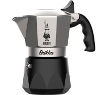 Bialetti Brikka Moka pot 0.1 L Black Stainless steel ( 8006363040556 2501020126 7312 7327 ) Kafijas automāts