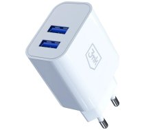 3mk FlowPower 10W 2.4A 2A White (5903108750806) ( 5903108750806 161100 ) iekārtas lādētājs