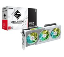 ASRock Radeon 9060 XT Steel Legend Grafikkarte 16384 MB GDDR6 ( 90 GA5JZZ 00UANF RX9060XT SL 16GO ) video karte