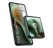 Motorola razr 60 ultra 17.7 cm (6.96") Dual SIM Android 15 5G USB Type-C 16 GB 512 GB 4700 mAh Blue Green ( PB8R0006PL ) Mobilais Telefons
