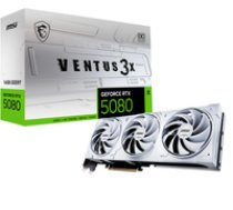 MSI RTX5080 Ventus 3X OC WHITE 16GB GDDR7 HDMI 3xDP ( V531 062R 508016GVEN3XOCWHIT GeForce RTX 5080 16G VENTUS 3X OC WHITE ) video karte