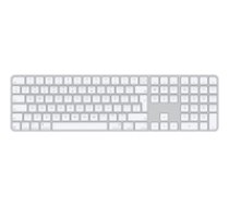 Magic Keyboard with Touch ID and Numeric Keypad for Mac models with Apple silicon - International English - White Keys ( MXK73Z/A ) klaviatūra