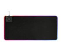 RGB pelės kilimėlis DELTACO GAMING su bevieliu greituoju krovimu 10W 900x400 juodas / GAM-092 ( GAM 092 ) Datora pele