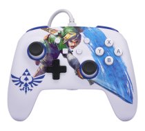 PowerA Nintendo Switch Enhanced Master Sword Attack balta - Kontrolieris ( 617885028649 1526548 01 ) spēļu konsoles gampad