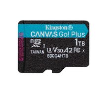 Kingston Technology 1TB microSDXC Canvas Go Plus Gen4 200R A2 U3 Single Pack w/o ADP ( SDCG4/1TBSP ) atmiņas karte