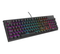 GAMING KEYBOARD GENESIS THOR 303 DE RGB BACKLIGHT MECHANICAL SILENT SWITCH BLACK HOT SWA ( NKG 2179 ) klaviatūra