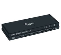 Equip HDMI Splitter 2.0 4 Port Ultra Slim 4K/60Hz schwarz ( 332717 33271707101 4015867226315 ) dock stacijas HDD adapteri