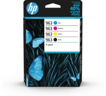 HP 963 - 4-pack - black  yellow  cyan  magenta - original - ink cartridge ( 6ZC70AE 6ZC70AE 6ZC70AE 6ZC70AE#301 IHP6ZC70AEQG ) kārtridžs