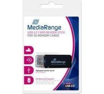 MediaRange USB 3.0 Speicherkartenleser-Stick schwarz ( MRCS507 ) USB Flash atmiņa
