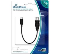 MediaRange USB 2.0 On-The-Go Adapterkabel 20cm schwarz ( MRCS168 MRCS168 MRCS168 ) adapteris