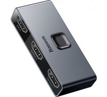 Baseus Splitter Matrix HDMI - 2x HDMI 4K / 30 Hz grey (CAHUB-BC0G) ( 6953156219700 60019-uniw CAHUB-BC0G CAHUB-C0G )