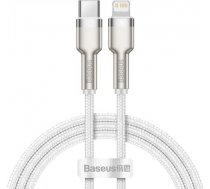 USB-C cable to Lightning Baseus Cafule White Power Delivery 20W 1m (white) ( CATLJK A02 KBCACLI201WH ) USB kabelis