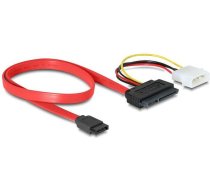 Delock SATA 22pin - SATA 7Pin +4pin Molex 0.40m ( DE 84230 84230 ) kabelis datoram