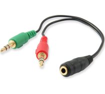 Equip Audiokabel Splitter 3.5mm 1x St/2x Bu ( 147941 ) kabelis video audio