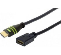 Techly HDMI 4K 60Hz High Speed mit Ethernet  schwarz  1 0m ( ICOC HDMI2 4 EXT010 ICOC HDMI2 4 EXT010 ICOC HDMI2 4 EXT010 ) kabelis  vads