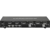 Techly IDATA DP-KVM2 KVM switch Black ( 101928 101928 ) KVM komutators