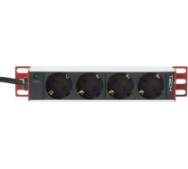 Techly Listwa zasilajaca PDU 10" 1U 4x Schuko 1.8m (I-CASE M10-4ITY) 106909 (8051128106909) ( JOINEDIT22986832 ) Serveru aksesuāri