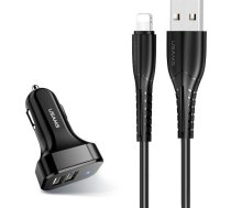 car charger 2xUSB c13 2.1A lightning black NTU35LC13TZ ( NTU35LC13TZ ) iekārtas lādētājs