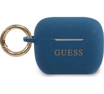 Guess Airpods Pro Silicone Case Blue ( GUACAPSILGLBL 3700740494431 67592-uniw GUE001055-0 ) maciņš apvalks mobilajam telefonam