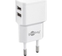 Goobay Dual USB charger  44952  2.4 A   2 USB 2.0 female (Type A)  White  12 W ( 44952 44952 44952 )