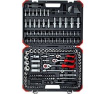 Gedore Red socket set  1/4 "+ 3/8" + 1/2 "  172 pieces (red / black  with 3 lever Ratchet) ( 4060833000581 3300058 R45603172 )