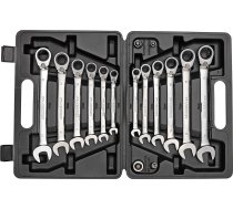 Gedore Red ring ratchet open ended spanner set  16-piece  wrench (chrome  SW 8 - 19mm) ( 3300060 3300060 )