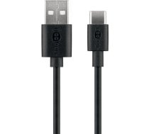 Goobay USB-C charging and synchronization cable 45735 1 m Black 4040849457357 ( 4040849457357 ) USB kabelis
