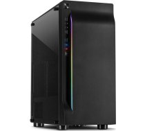 Inter-Tech A-3411 Creek  tower case (black  Tempered Glass) ( 88881322 88881322 88881322 ) Datora korpuss