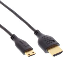 InLine HDMI Mini - HDMI cable 0.3m black (17533C) ( 17533C 17533C 17533C ) kabelis video  audio