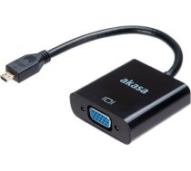 Akasa Micro HDMI zu VGA Konverter Adapter ( AK CBHD21 15BK AK CBHD21 15BK ) kabelis video  audio