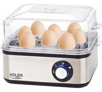 Adler AD 4486 egg cooker 8 egg(s) 800 W Black Satin steel Transparent ( AD 4486 AD 4486 AD 4486 )