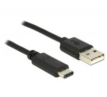DeLOCK Delock USB 2.0 - Type A - Type C - 1m - black ( 83600 83600 83600 ) USB kabelis